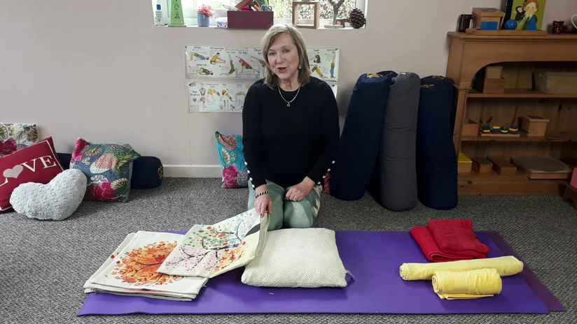 Putting a cover on a cushion